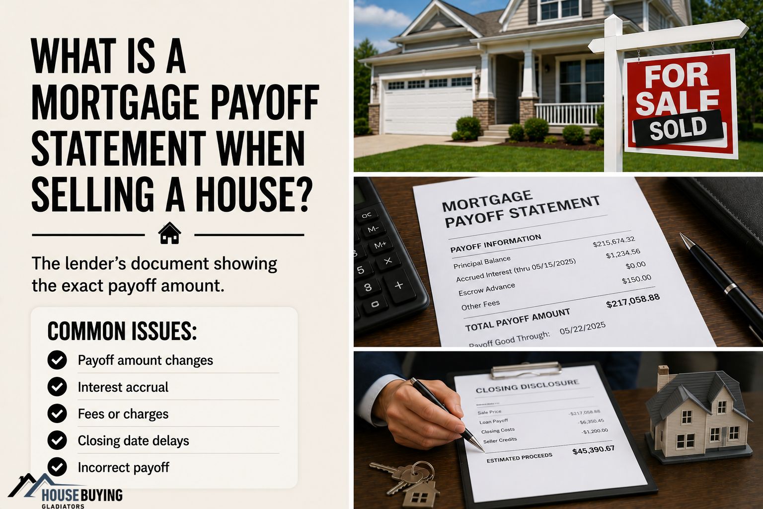 What Is A Mortgage Payoff Statement When Selling A House