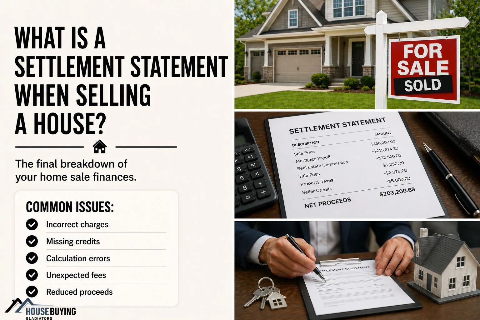 What Is A Settlement Statement When Selling A House