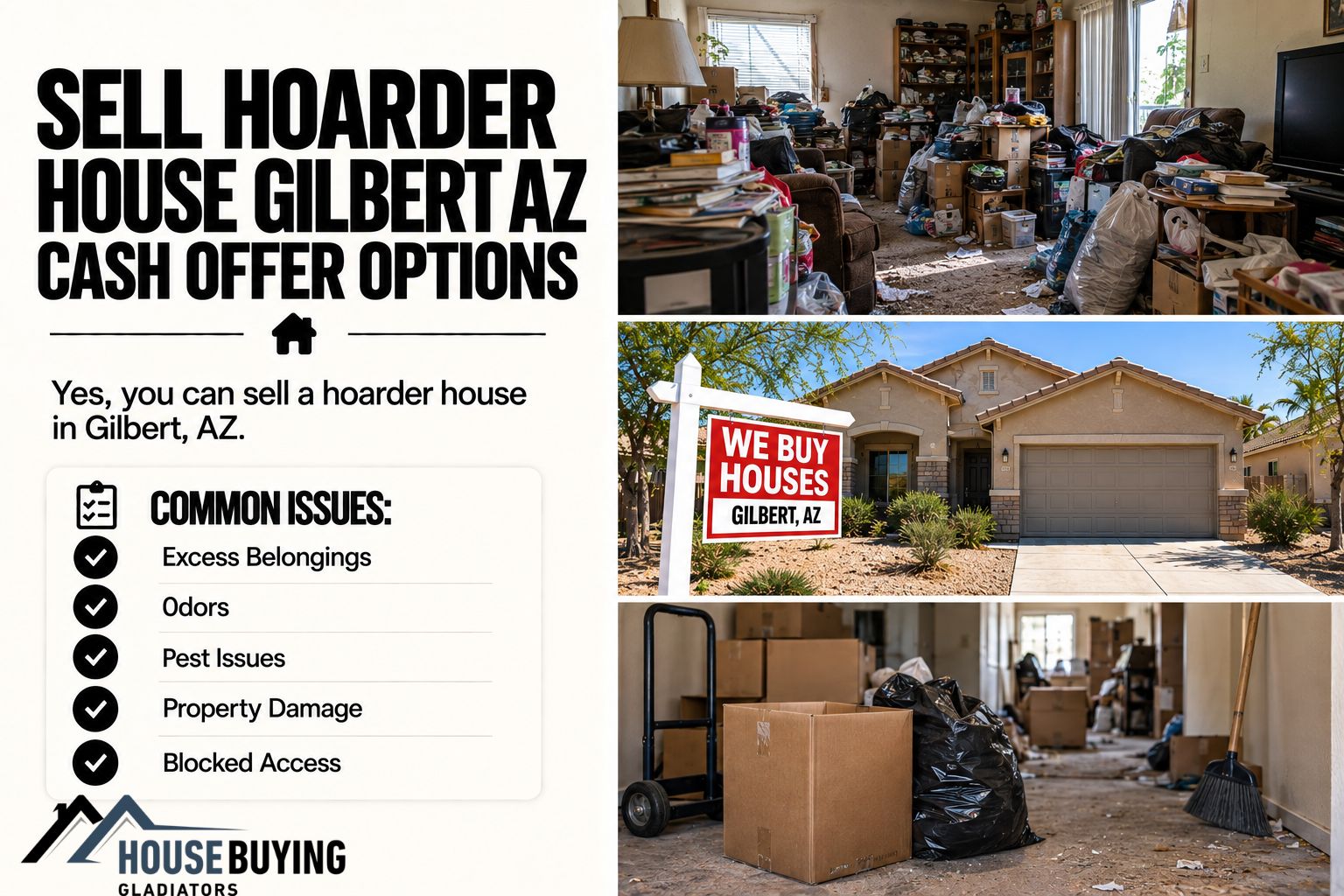 Sell Hoarder House Gilbert AZ Cash Offer Options