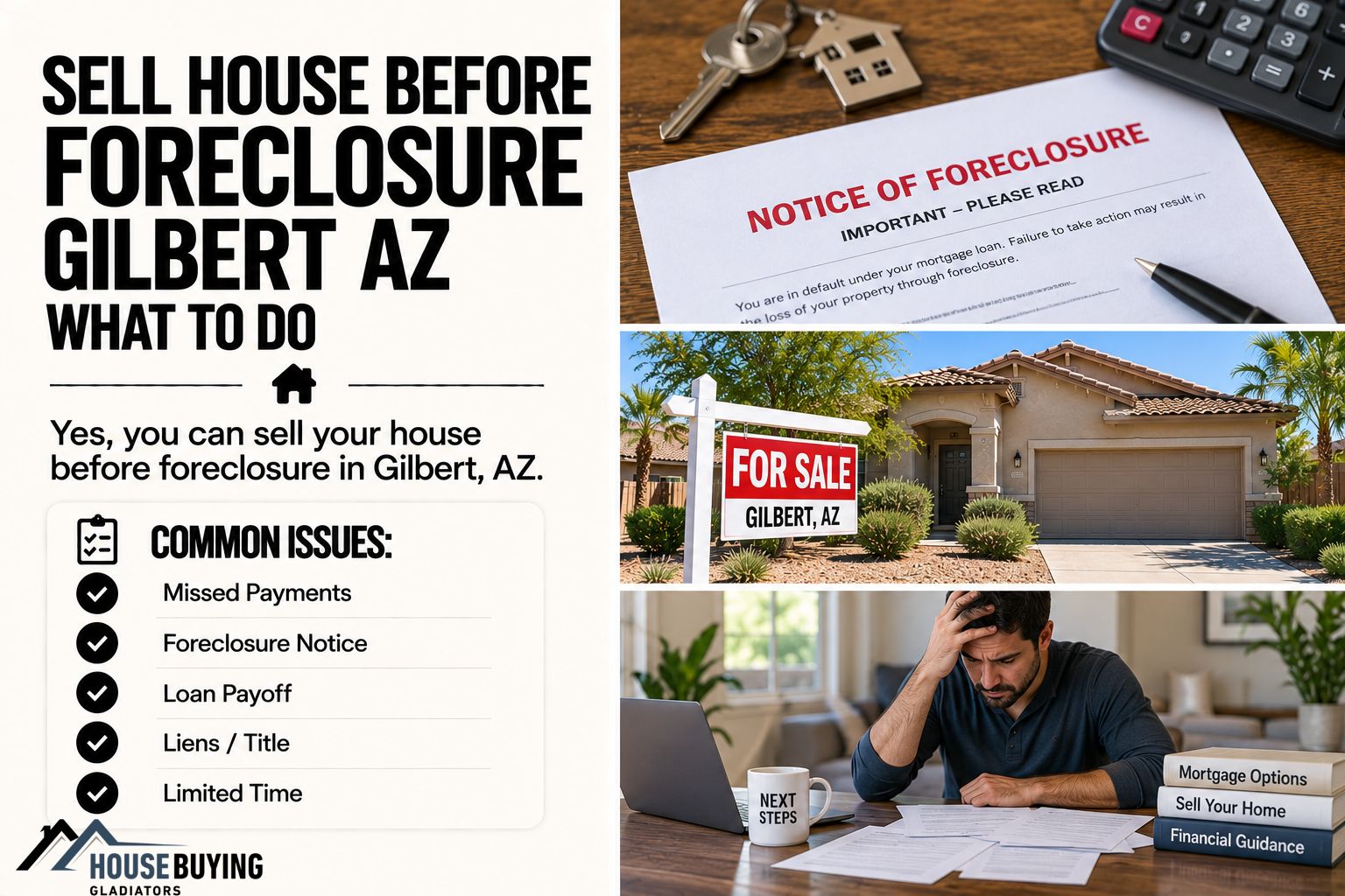 Sell House Before Foreclosure Gilbert AZ What to Do