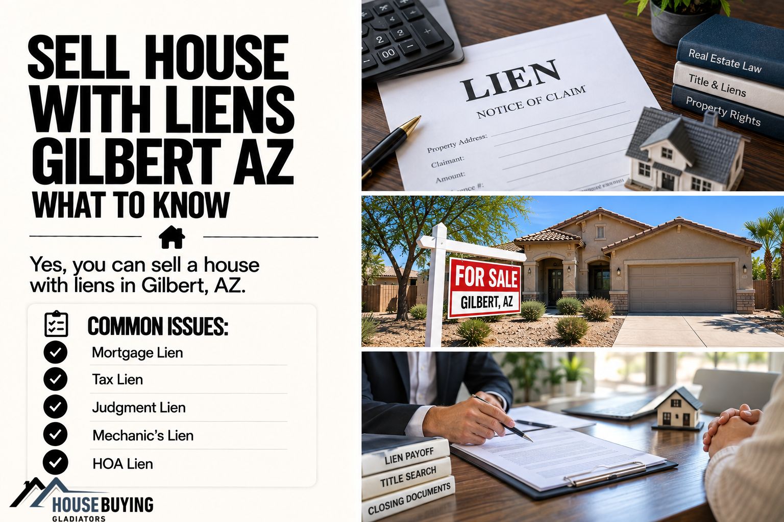 Sell House With Liens Gilbert AZ What to Know