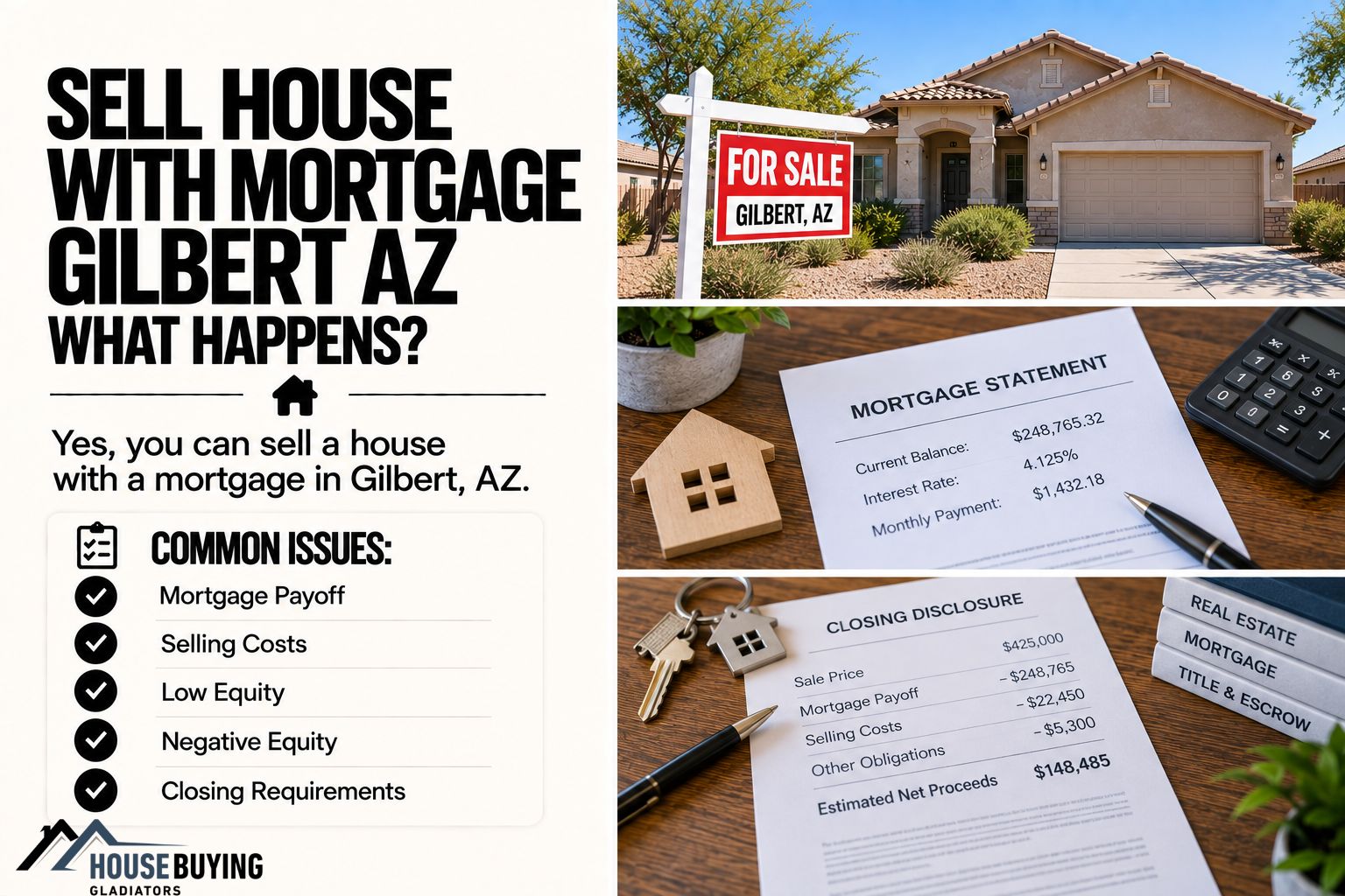 Sell House With Mortgage Gilbert AZ What Happens